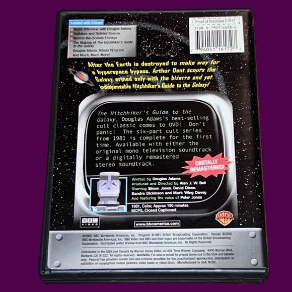 BBC's 1981 The Hitchhicker's Guide to the Galaxy The Complete Series 2 Disc 2022 - Picture 5 of 5